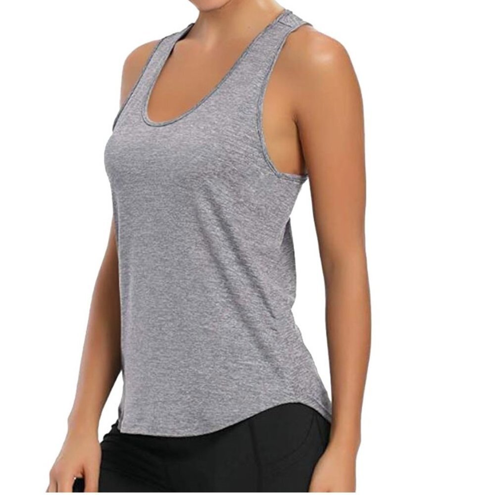 The North Face Gray Athleisure Yoga Tank Top P6419 - Picture 1 of 7